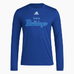 TAHOKA HIGH SCHOOL BULLDOGS <span class="pdp-name-mascot">TAHOKA BULLDOGS</span> adidas Men's Long-Sleeve Pre-Game Badge of Sport Tee Front Thumbnail