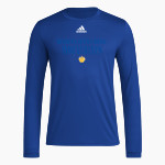 WADENA DEER CREEK HIGH SCHOOL WOLVERINES adidas Men's Long-Sleeve Pre-Game Badge of Sport Tee Front Thumbnail