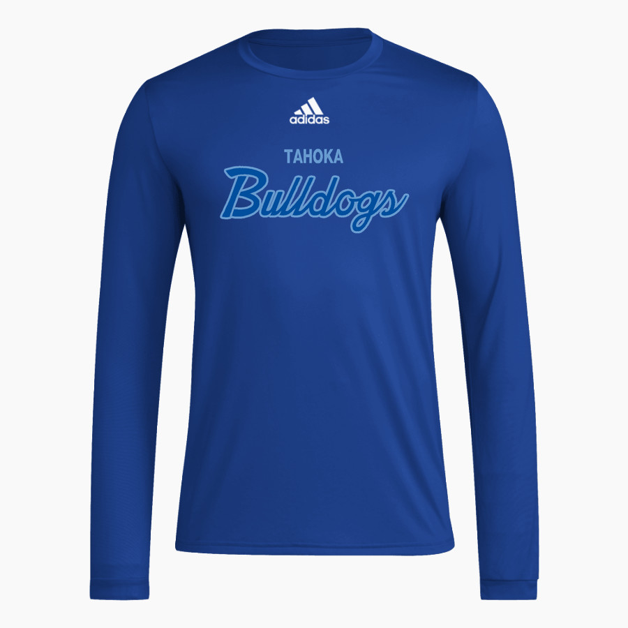 TAHOKA HIGH SCHOOL BULLDOGS <span class="pdp-name-mascot">TAHOKA BULLDOGS</span> adidas Men's Long-Sleeve Pre-Game Badge of Sport Tee