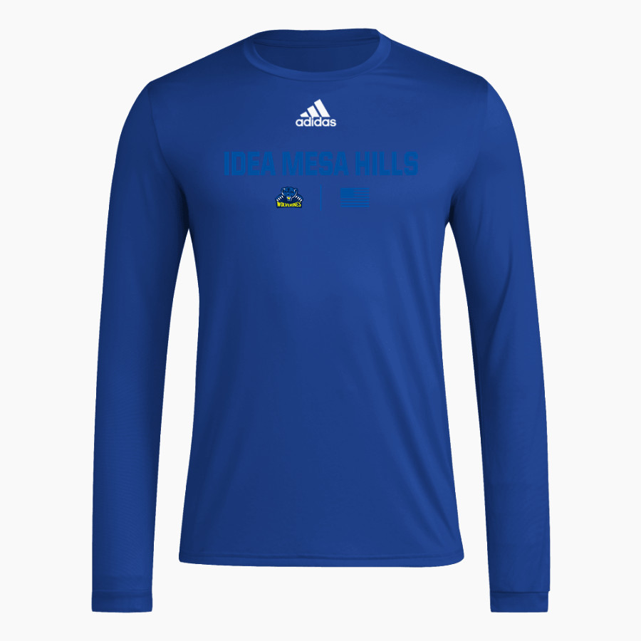 Idea Mesa Hills Wolverines <span class="pdp-name-mascot">Idea Mesa Hills Wolverines</span> adidas Men's Long-Sleeve Pre-Game Badge of Sport Tee