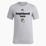 HIGHLAND HIGH SCHOOL RAMS <span class="pdp-name-mascot">HIGHLAND RAMS</span> adidas Men's Pre-Game Badge of Sport Short Sleeve Tee Front Thumbnail
