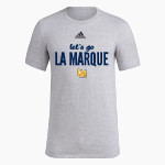 LA MARQUE HIGH SCHOOL COUGARS <span class="pdp-name-mascot">LA MARQUE COUGARS</span> adidas Men's Pre-Game Badge of Sport Short Sleeve Tee Front Thumbnail
