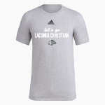Laconia Christian Academy Timberwolves adidas Men's Short-Sleeve Pre-Game Badge of Sport Tee Front Thumbnail