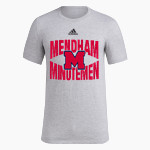 MENDHAM HIGH SCHOOL MINUTEMEN adidas Men's Short-Sleeve Pre-Game Badge of Sport Tee Front Thumbnail