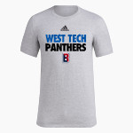 West Tech Panthers <span class="pdp-name-mascot">West Tech Panthers</span> adidas Men's Pre-Game Badge of Sport Short Sleeve Tee Front Thumbnail