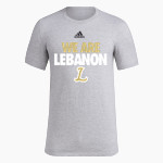 Lebanon Tigers <span class="pdp-name-mascot">Lebanon Tigers</span> adidas Men's Short-Sleeve Pre-Game Badge of Sport Tee Front Thumbnail