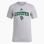 BUENA PARK HIGH SCHOOL COYOTES adidas Men's Short-Sleeve Pre-Game Badge of Sport Tee Front Thumbnail