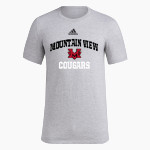 Mountain View Cougars adidas Men's Short-Sleeve Pre-Game Badge of Sport Tee Front Thumbnail