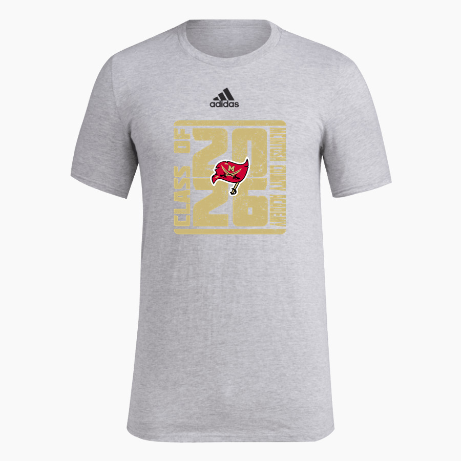 MCINTOSH COUNTY ACADEMY BUCCANEERS <span class="pdp-name-mascot">MCINTOSH COUNTY ACADEMY BUCCANEERS</span> adidas Men's Pre-Game Badge of Sport Short Sleeve Tee