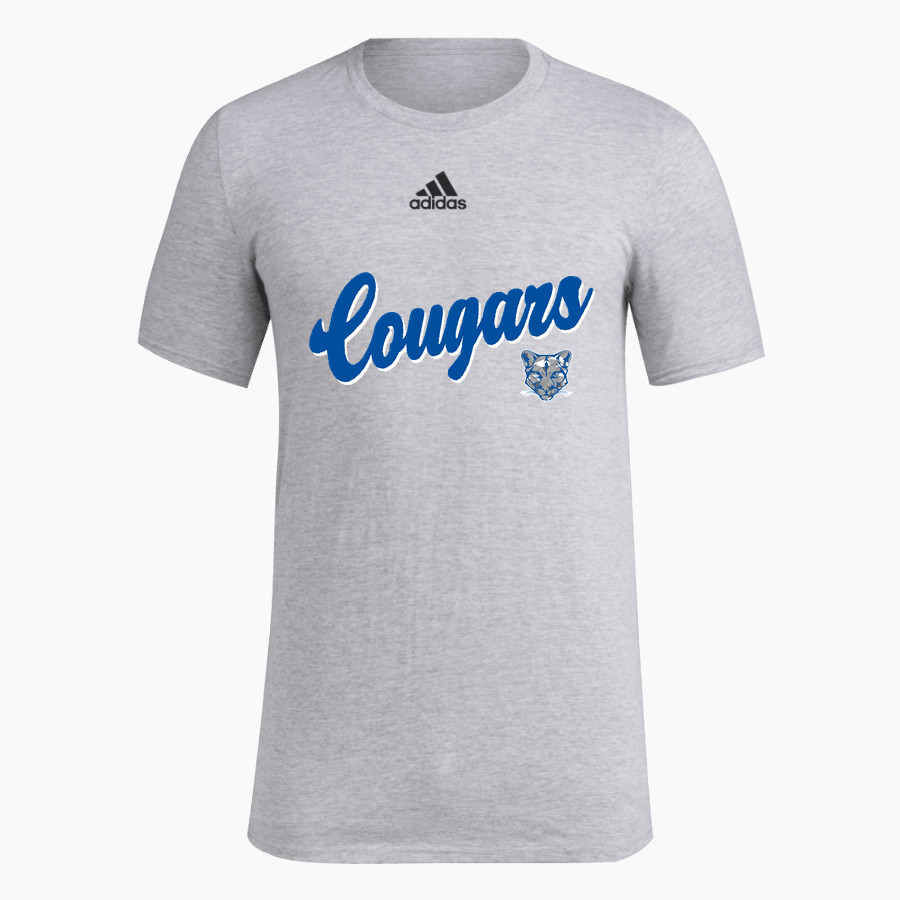 CAM HIGH SCHOOL COUGARS <span class="pdp-name-mascot">CAM COUGARS</span> adidas Men's Short-Sleeve Pre-Game Badge of Sport Tee