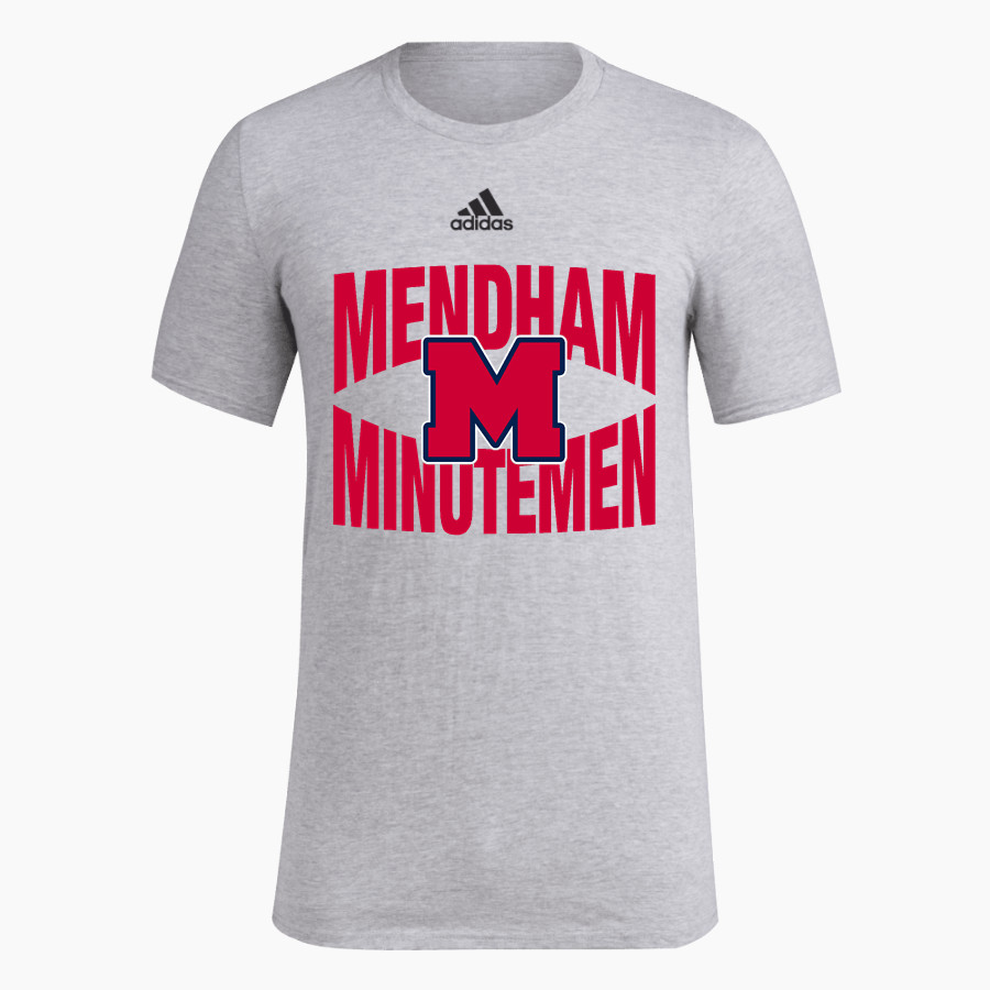 MENDHAM HIGH SCHOOL MINUTEMEN adidas Men's Short-Sleeve Pre-Game Badge of Sport Tee