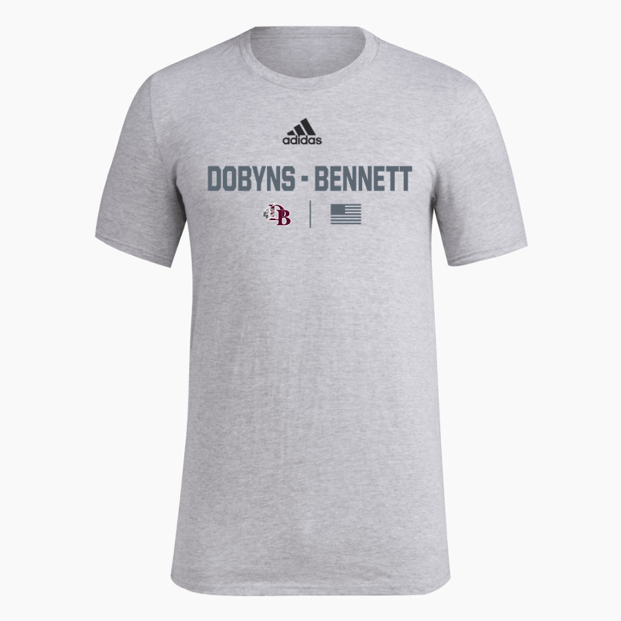 DOBYNS-BENNETT HIGH SCHOOL INDIANS adidas Men's Short-Sleeve Pre-Game Badge of Sport Tee