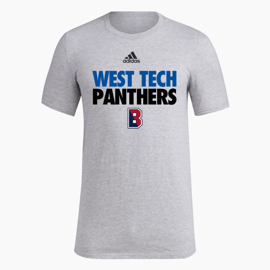 West Tech Panthers <span class="pdp-name-mascot">West Tech Panthers</span> adidas Men's Pre-Game Badge of Sport Short Sleeve Tee