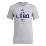 Lawrence 3-8 Lobos <span class="pdp-name-mascot">Lawrence 3-8 School Lobos</span> adidas Men's Pre-Game Badge of Sport Short Sleeve Tee Front Thumbnail