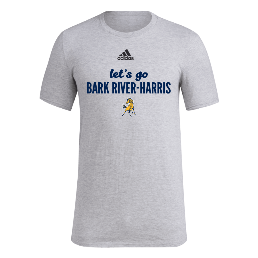 Bark River-Harris Broncos <span class="pdp-name-mascot">Bark-River Harris High School Broncos</span> adidas Men's Pre-Game Badge of Sport Short Sleeve Tee