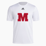 Milford Eagles <span class="pdp-name-mascot">Milford Eagles</span> adidas Men's Pre-Game Badge of Sport Short Sleeve Tee Front Thumbnail