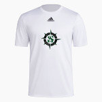 SALEM ACADEMY Navigators <span class="pdp-name-mascot">SALEM ACADEMY Navigators</span> adidas Men's Pre-Game Badge of Sport Short Sleeve Tee Front Thumbnail