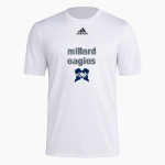 MILLARD SENIOR HIGH SCHOOL EAGLES <span class="pdp-name-mascot">MILLARD EAGLES</span> adidas Men's Short-Sleeve Pre-Game Badge of Sport Tee Front Thumbnail