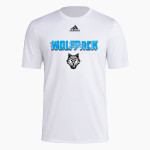 RIDGEVIEW HIGH SCHOOL WOLFPACK <span class="pdp-name-mascot">RIDGEVIEW WOLFPACK</span> adidas Men's Short-Sleeve Pre-Game Badge of Sport Tee Front Thumbnail