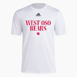 West Oso Bears <span class="pdp-name-mascot">West Oso Bears</span> adidas Men's Pre-Game Badge of Sport Short Sleeve Tee Front Thumbnail