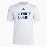 La Lumiere School Lakers Online Store adidas Men's Short-Sleeve Pre-Game Badge of Sport Tee Front Thumbnail