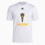 Victor Blue Devils <span class="pdp-name-mascot">Victor Blue Devils</span> adidas Men's Short-Sleeve Pre-Game Badge of Sport Tee Front Thumbnail