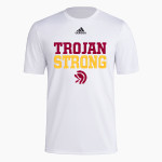 LASSITER HIGH SCHOOL TROJANS adidas Men's Short-Sleeve Pre-Game Badge of Sport Tee Front Thumbnail