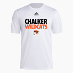 CHALKER HIGH SCHOOL WILDCATS <span class="pdp-name-mascot">CHALKER WILDCATS</span> adidas Men's Short-Sleeve Pre-Game Badge of Sport Tee Front Thumbnail