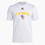 ROUGH ROCK COMMUNITY SCHOOL SUN DEVILS <span class="pdp-name-mascot">ROUGH ROCK COMMUNITY SUN DEVILS</span> adidas Men's Pre-Game Badge of Sport Short Sleeve Tee Front Thumbnail