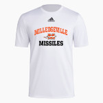 Milledgeville Missiles <span class="pdp-name-mascot">Milledgeville High School Missiles</span> adidas Men's Short-Sleeve Pre-Game Badge of Sport Tee Front Thumbnail
