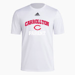 CARROLLTON HIGH SCHOOL TROJANS <span class="pdp-name-mascot">CARROLLTON TROJANS</span> adidas Men's Short-Sleeve Pre-Game Badge of Sport Tee Front Thumbnail