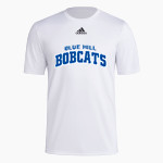 Blue Hill Bobcats <span class="pdp-name-mascot">Blue Hill Community School District Bobcats</span> adidas Men's Short-Sleeve Pre-Game Badge of Sport Tee Front Thumbnail