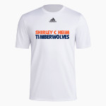 Shirley C Heim Timberwolves <span class="pdp-name-mascot">Shirley C Heim Timberwolves</span> adidas Men's Pre-Game Badge of Sport Short Sleeve Tee Front Thumbnail
