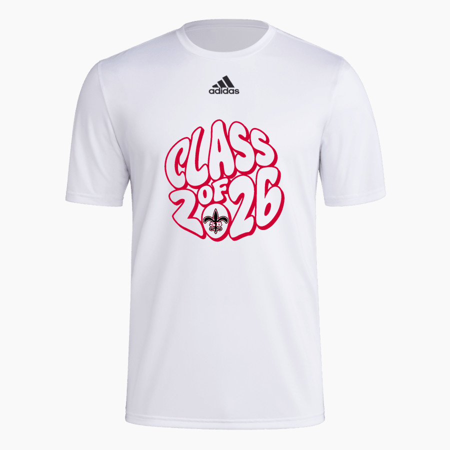 Santa Barbara Saints Football <span class="pdp-name-mascot">Santa Barbara Saints Football</span> adidas Men's Short-Sleeve Pre-Game Badge of Sport Tee