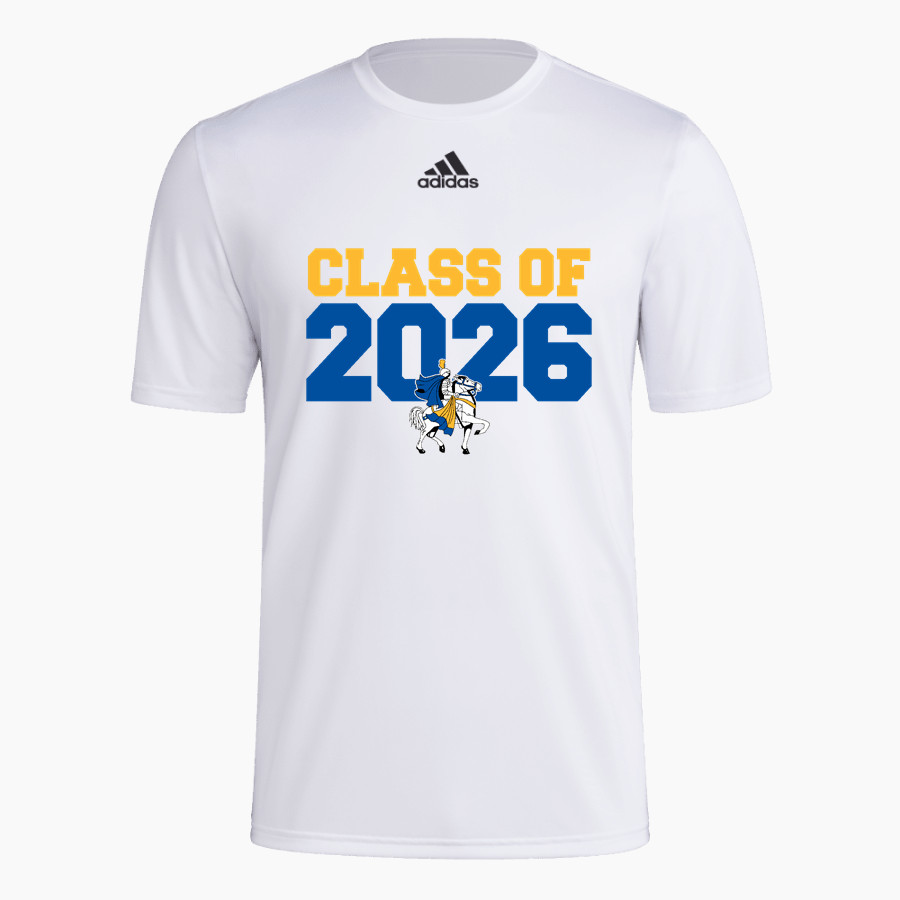 Central Wisconsin Christian Crusaders Online Store adidas Men's Short-Sleeve Pre-Game Badge of Sport Tee