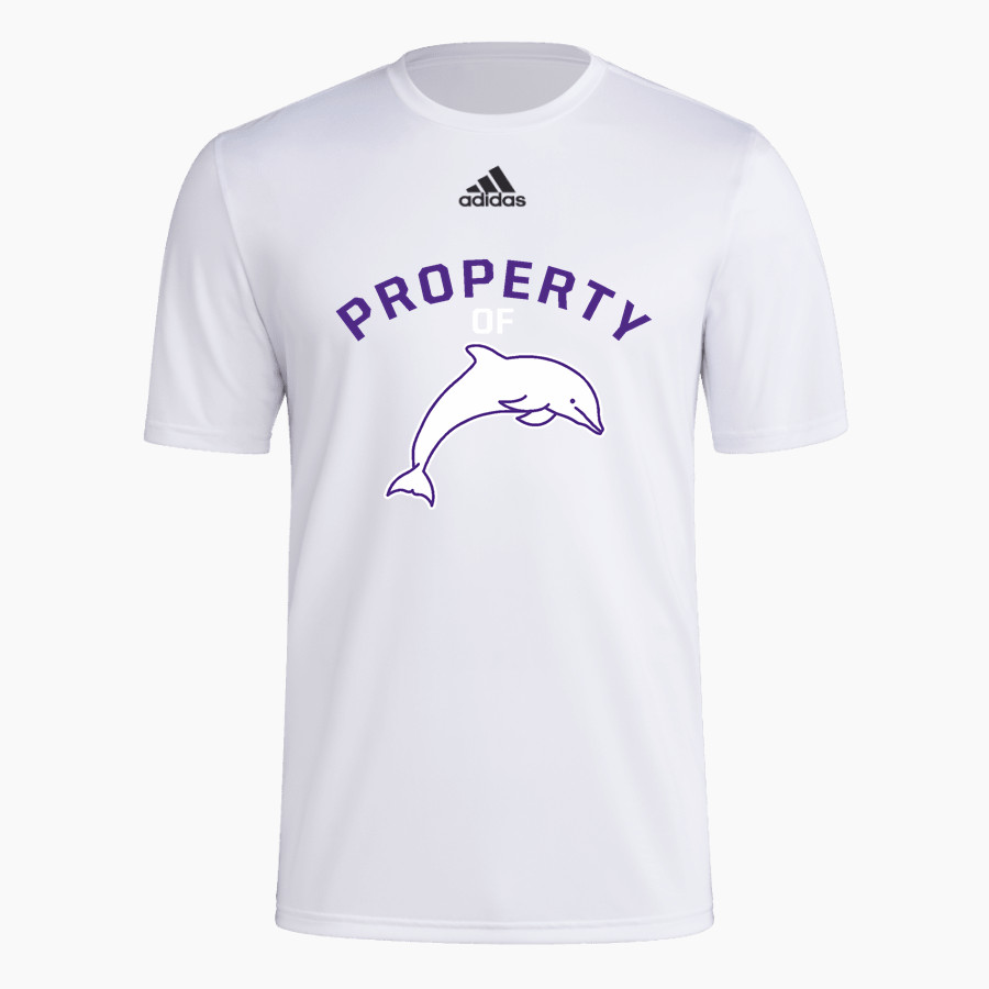 Bergman Dolphins <span class="pdp-name-mascot">Frank V. Bergman Elementary Dolphins</span> adidas Men's Pre-Game Badge of Sport Short Sleeve Tee