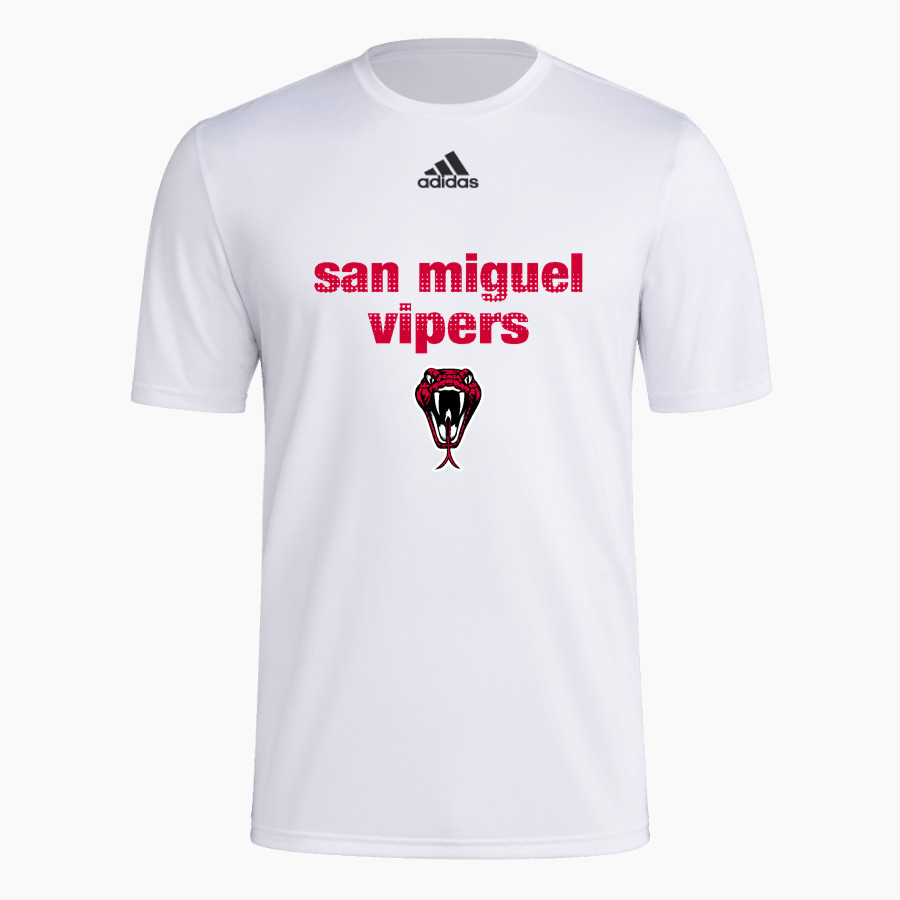 SAN MIGUEL HIGH SCHOOL VIPERS <span class="pdp-name-mascot">SAN MIGUEL VIPERS</span> adidas Men's Pre-Game Badge of Sport Short Sleeve Tee