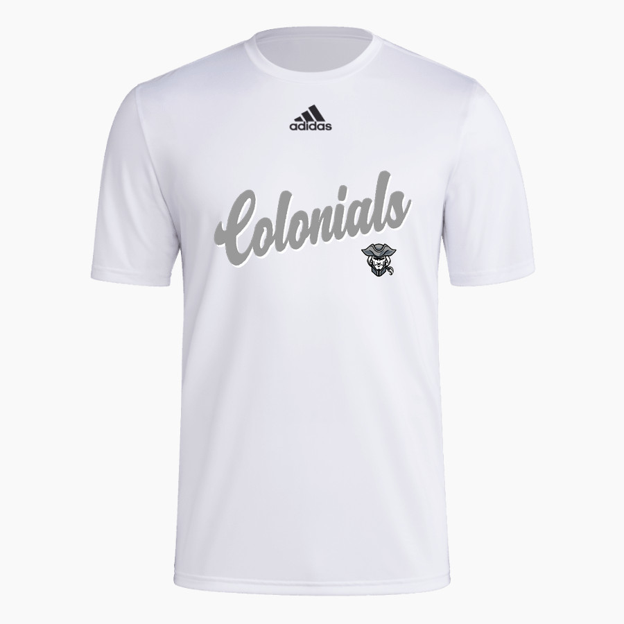 ALBERT GALLATIN HIGH SCHOOL COLONIALS adidas Men's Short-Sleeve Pre-Game Badge of Sport Tee