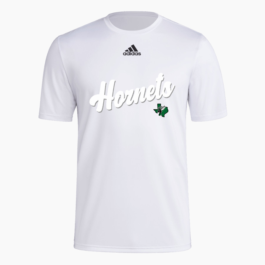 BOLES HIGH SCHOOL HORNETS adidas Men's Short-Sleeve Pre-Game Badge of Sport Tee