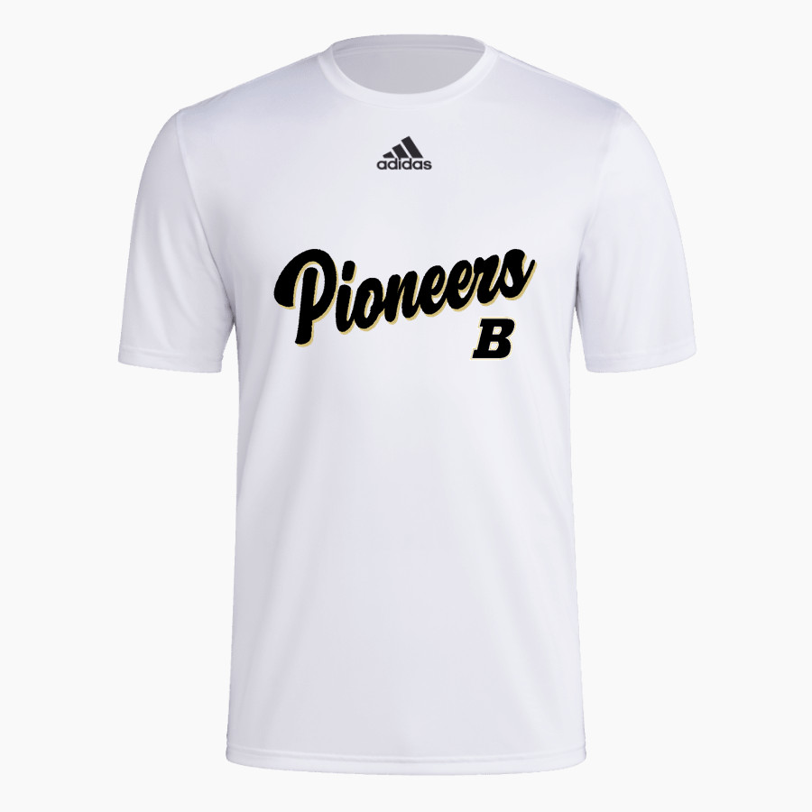 Boonville Pioneers <span class="pdp-name-mascot">Boonville Pioneers</span> adidas Men's Short-Sleeve Pre-Game Badge of Sport Tee