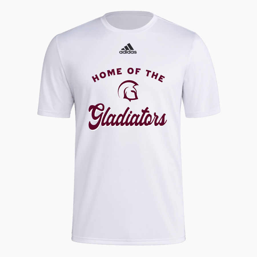 Pacific Northwest Gladiators <span class="pdp-name-mascot">Pacific Northwest Christian College Gladiators</span> adidas Men's Short-Sleeve Pre-Game Badge of Sport Tee
