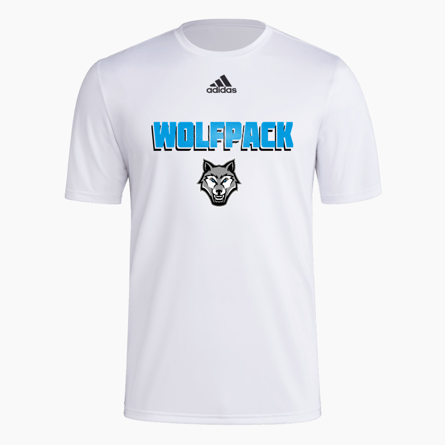 RIDGEVIEW HIGH SCHOOL WOLFPACK <span class="pdp-name-mascot">RIDGEVIEW WOLFPACK</span> adidas Men's Short-Sleeve Pre-Game Badge of Sport Tee
