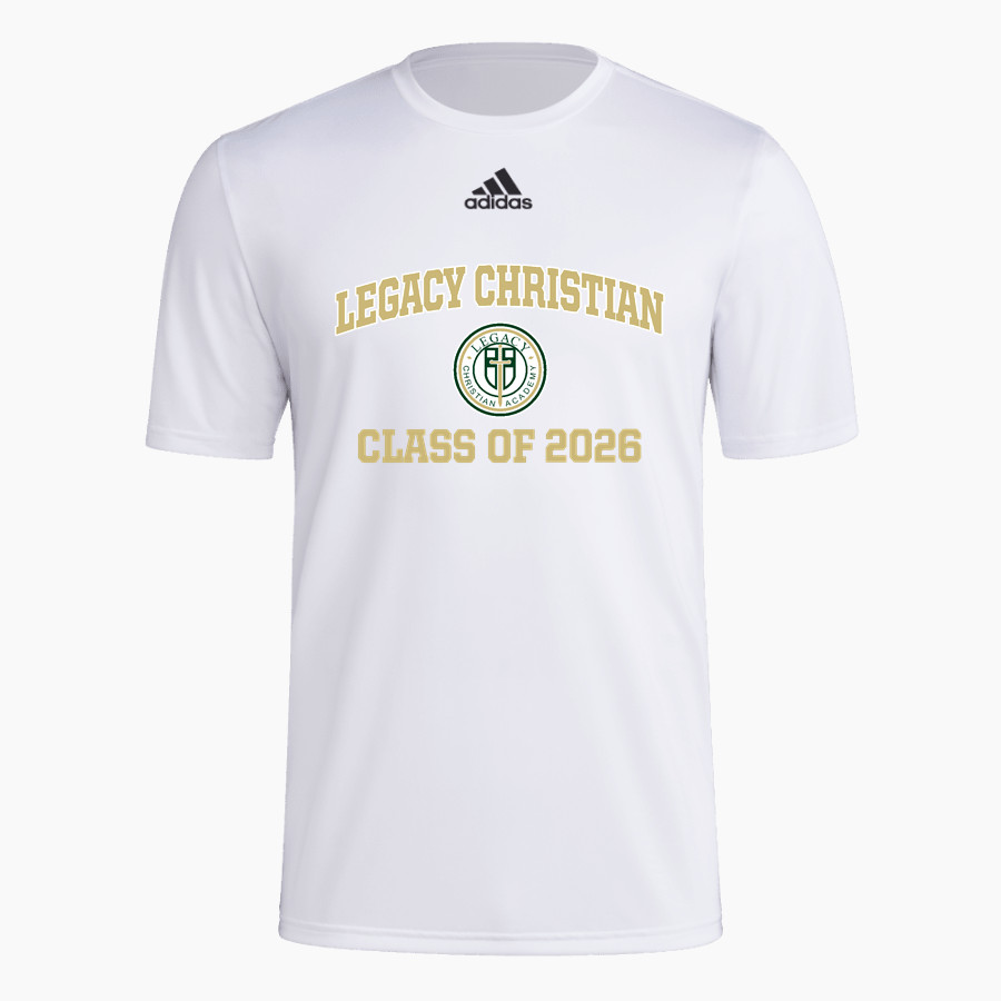 LEGACY CHRISTIAN WARRIORS <span class="pdp-name-mascot">LEGACY WARRIORS</span> adidas Men's Pre-Game Badge of Sport Short Sleeve Tee