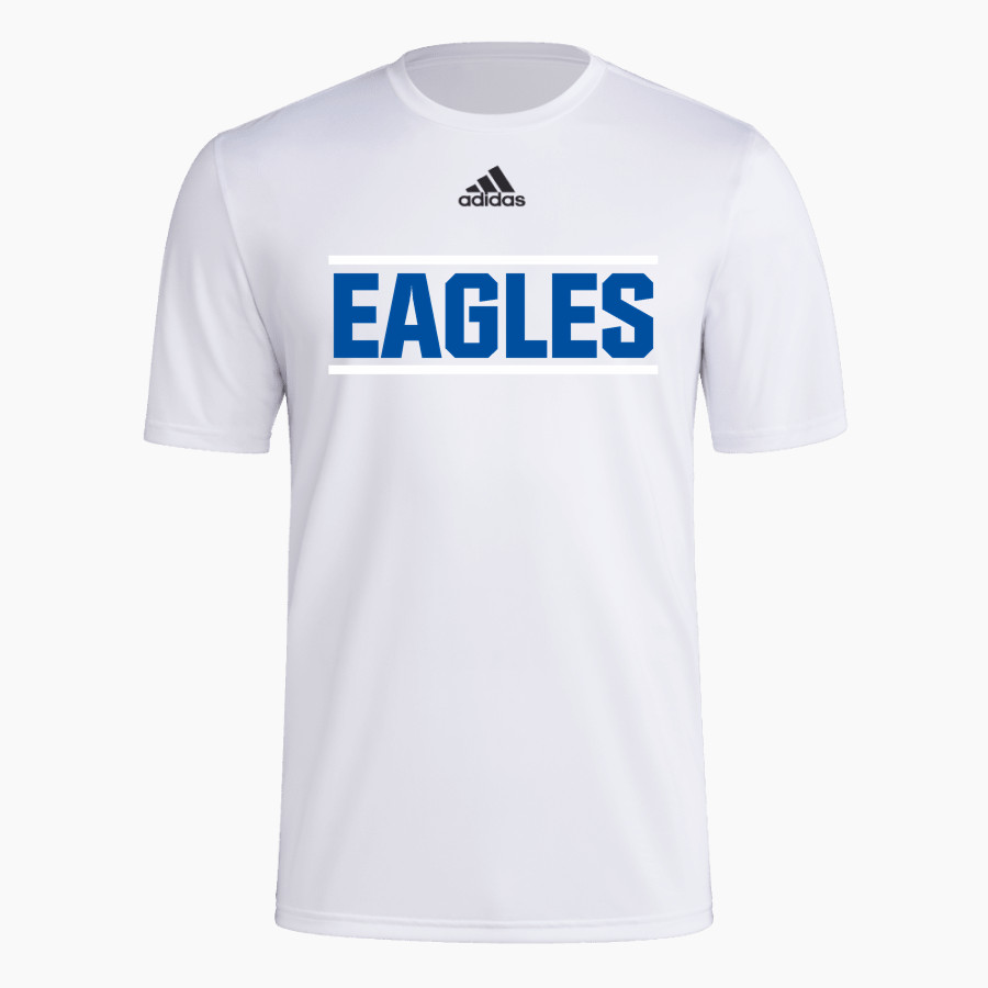 St John's Lutheran Eagles <span class="pdp-name-mascot">St John Lutheran School Eagles</span> adidas Men's Pre-Game Badge of Sport Short Sleeve Tee