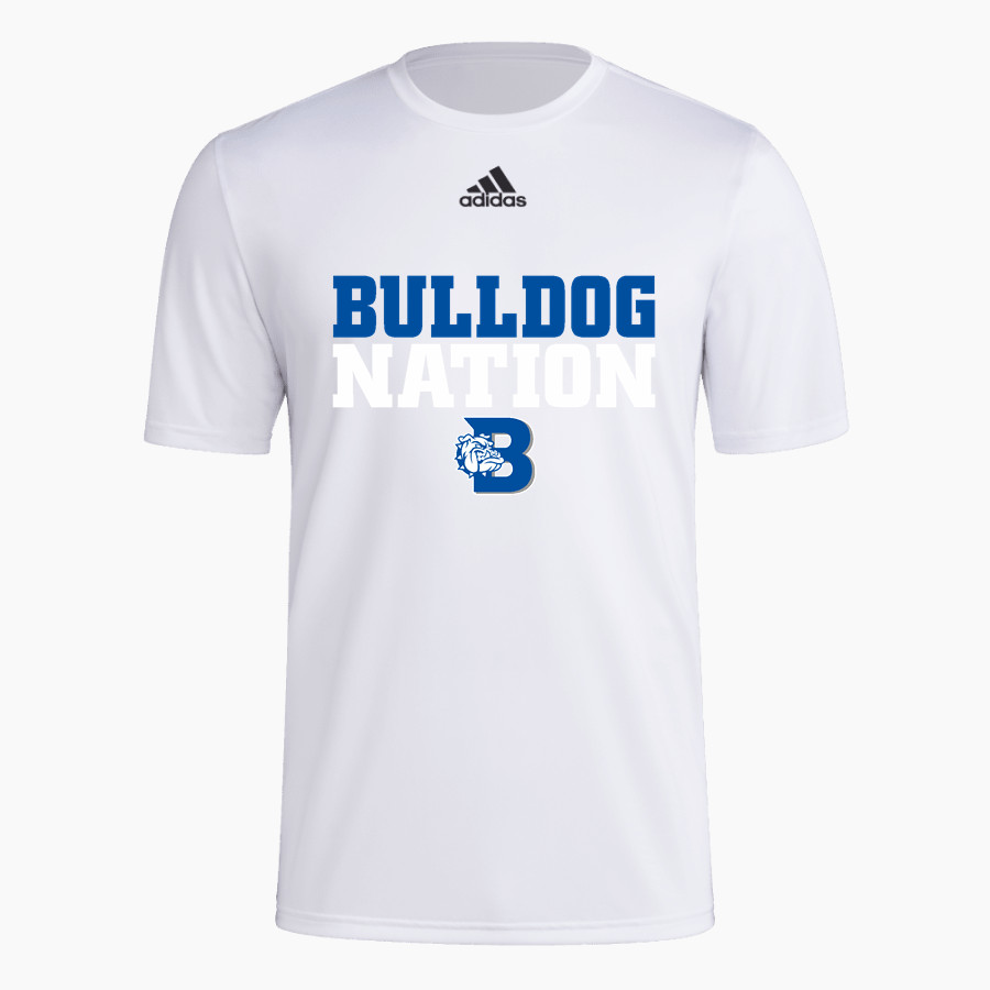 BANDERA HIGH SCHOOL BULLDOGS adidas Men's Short-Sleeve Pre-Game Badge of Sport Tee
