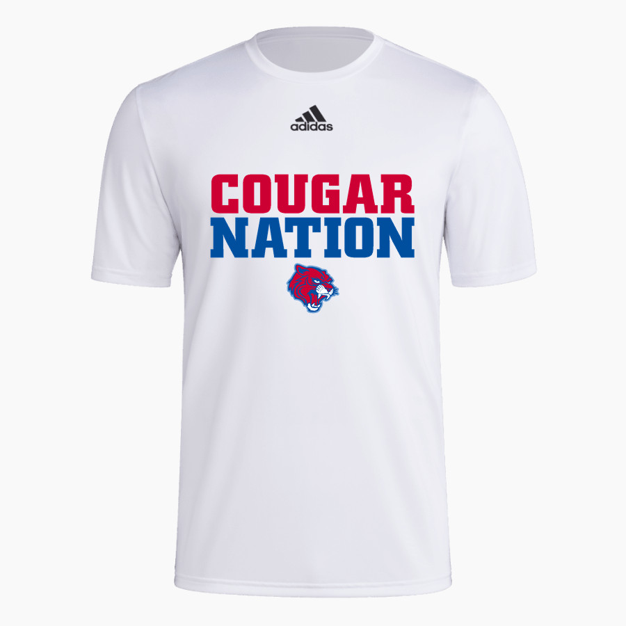 WEST HELENA CENTRAL HIGH SCHOOL COUGARS adidas Men's Short-Sleeve Pre-Game Badge of Sport Tee