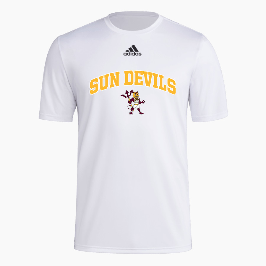 ROUGH ROCK COMMUNITY SCHOOL SUN DEVILS <span class="pdp-name-mascot">ROUGH ROCK COMMUNITY SUN DEVILS</span> adidas Men's Pre-Game Badge of Sport Short Sleeve Tee