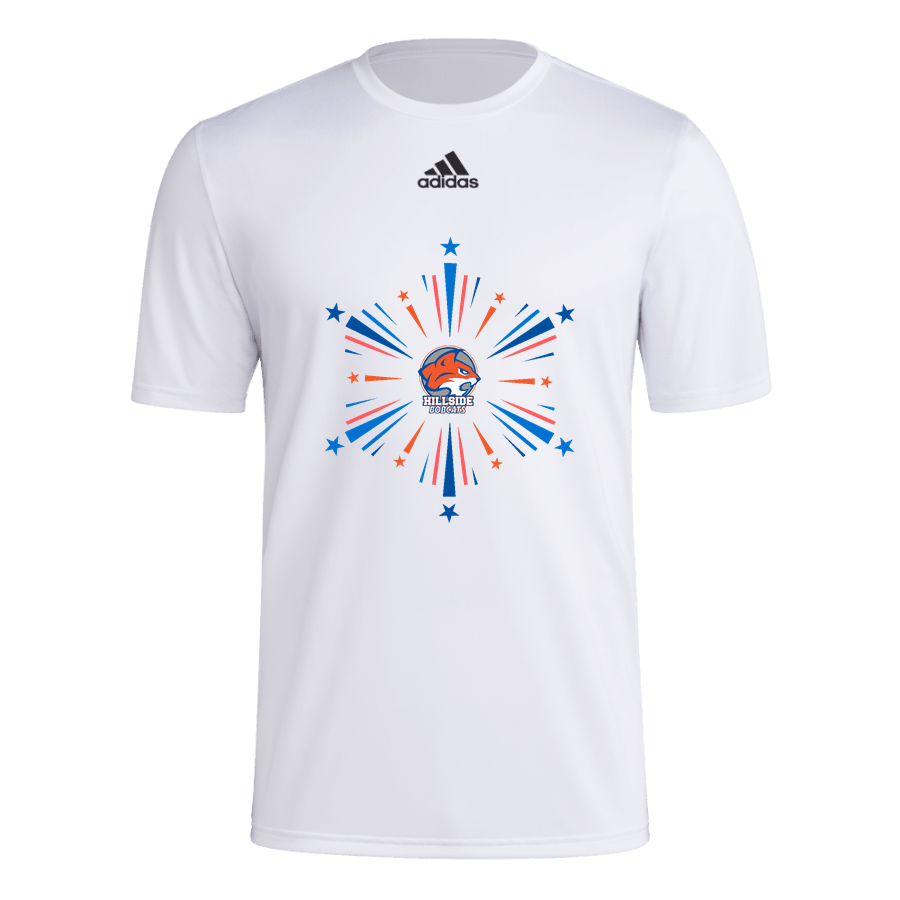 Hillside Elementary Bobcats <span class="pdp-name-mascot">Hillside Elementary Bobcats</span> adidas Men's Pre-Game Badge of Sport Short Sleeve Tee