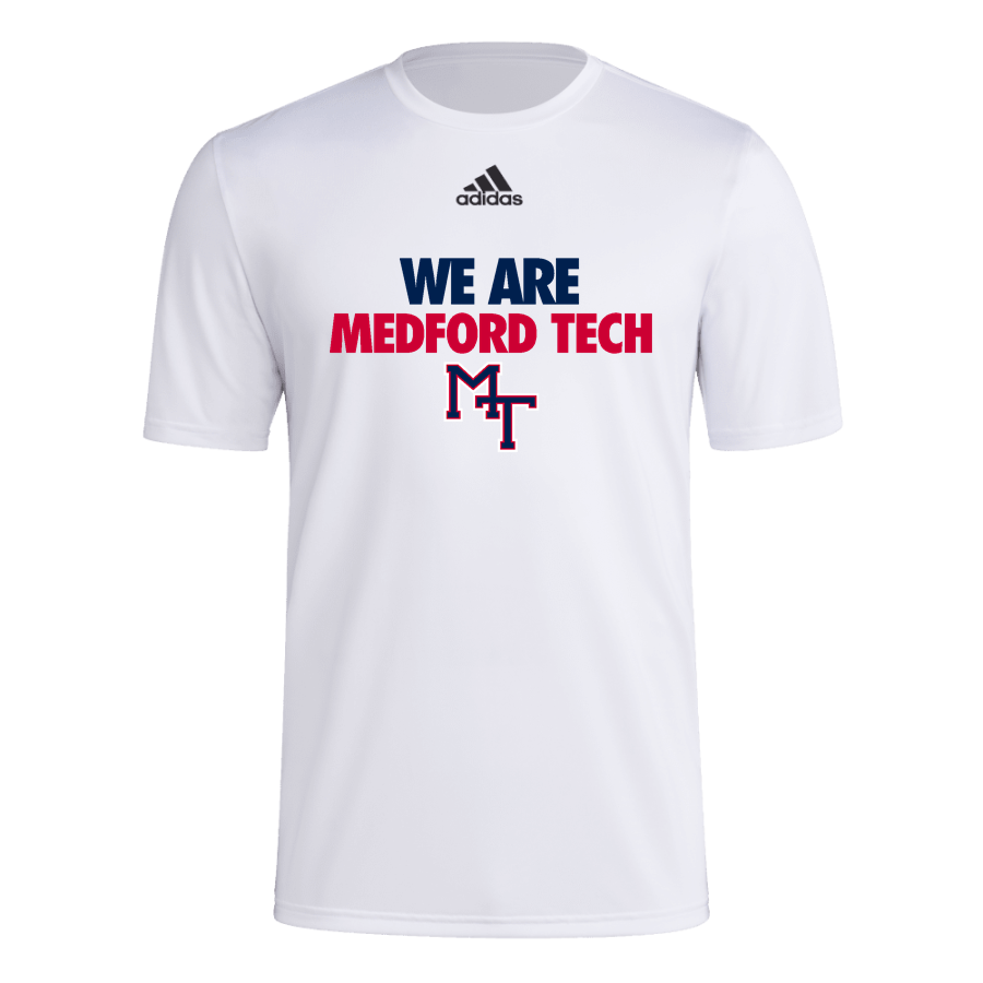 Medford Tech Jaguars <span class="pdp-name-mascot">Medford Tech High School Jaguars</span> adidas Men's Pre-Game Badge of Sport Short Sleeve Tee
