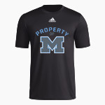 Mahwah Thunderbirds <span class="pdp-name-mascot">Mahwah Thunderbirds</span> adidas Men's Pre-Game Badge of Sport Short Sleeve Tee Front Thumbnail